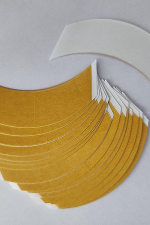 Extreme Hold Semi Dull No Shine Wig Tape Double Sided Cotton Yellow High Adhesive (36 Strips)