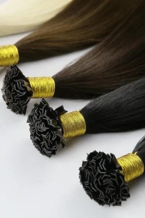 Permanent long hair V-Tip hair extension 100% Real human (16 INCH)